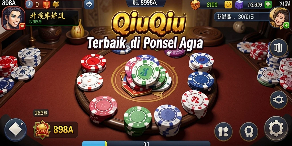 Tampilan gameplay QiuQiu yang menegangkan dan seru.