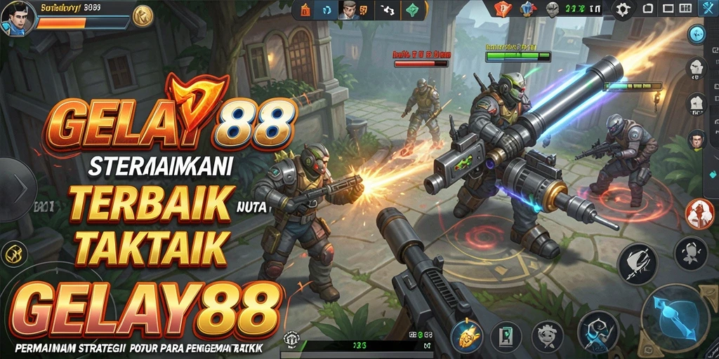 Tampilan gameplay GELAY88 yang epik dan penuh strategi.