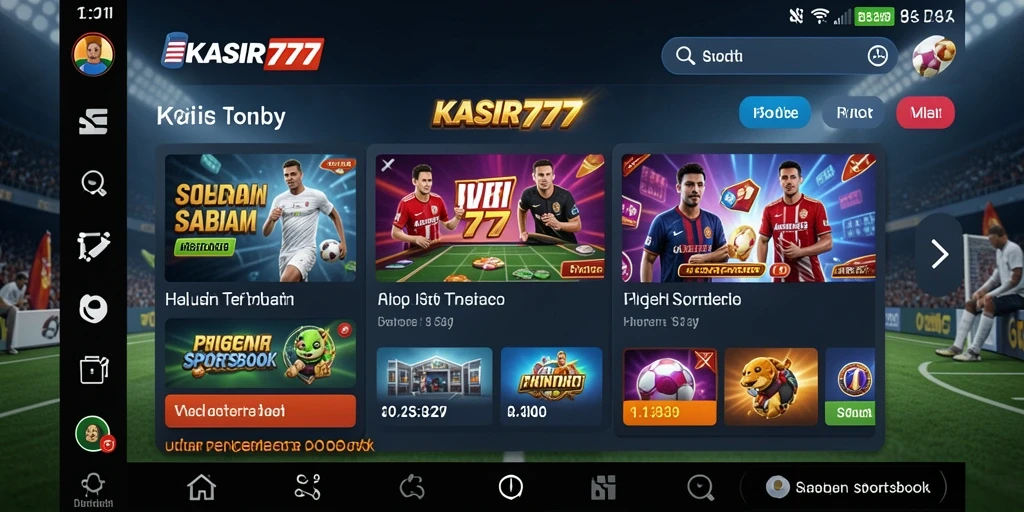 Tampilan menarik dari gameplay KASIR777 saat bertaruh pada olahraga.