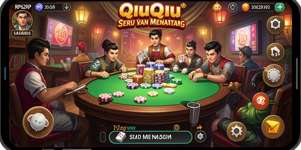 Tampilan gameplay QiuQiu yang seru.