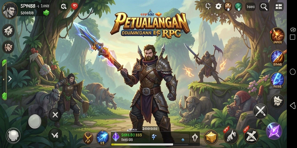 Screenshot gameplay SPN88 menampilkan karakter dalam pertempuran epik.