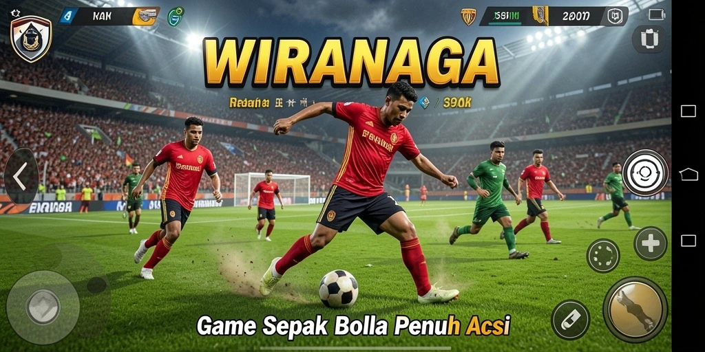 Tampilan gameplay WIRANAGA yang menegangkan.