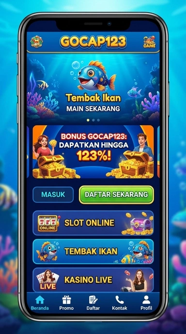 Screenshot tampilan utamanya di gocap123 dengan berbagai aplikasi tersedia.